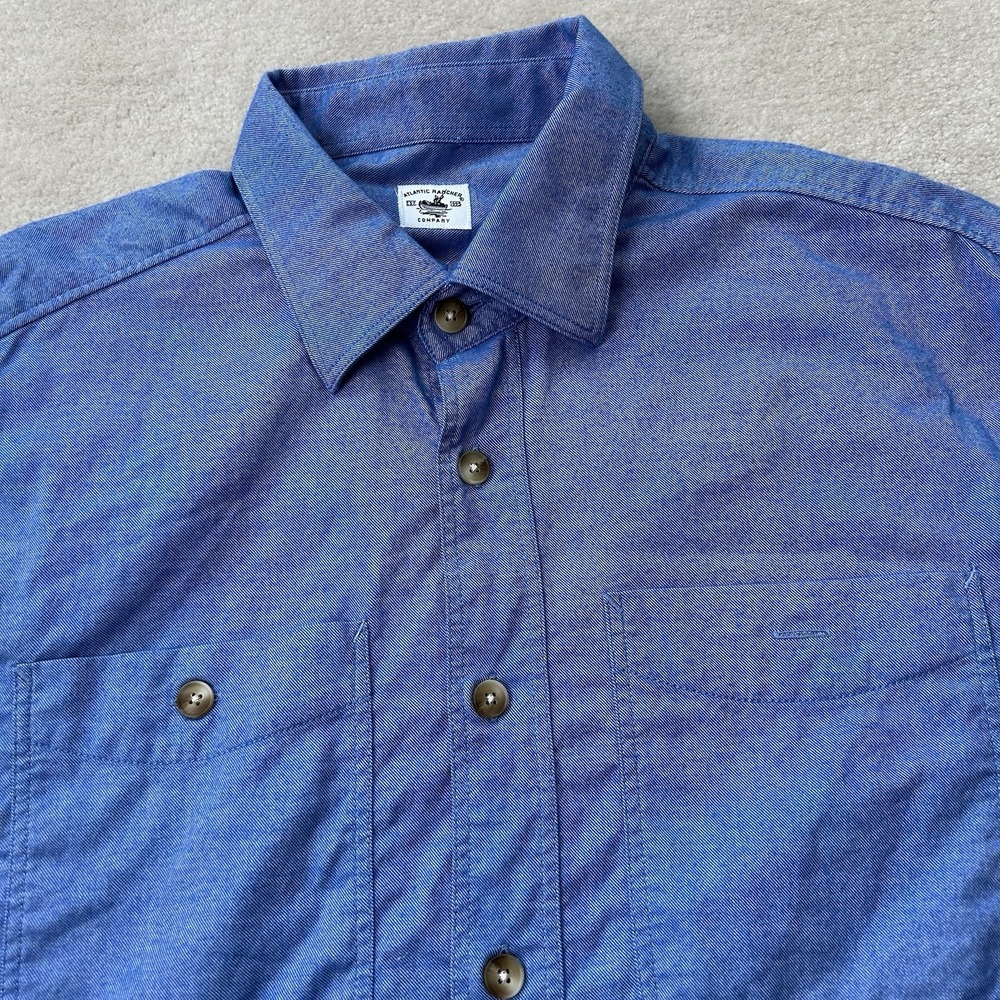 Atlantic Rancher Company Shirt Men's XL Cotton Flannel Button Up Longsleeve